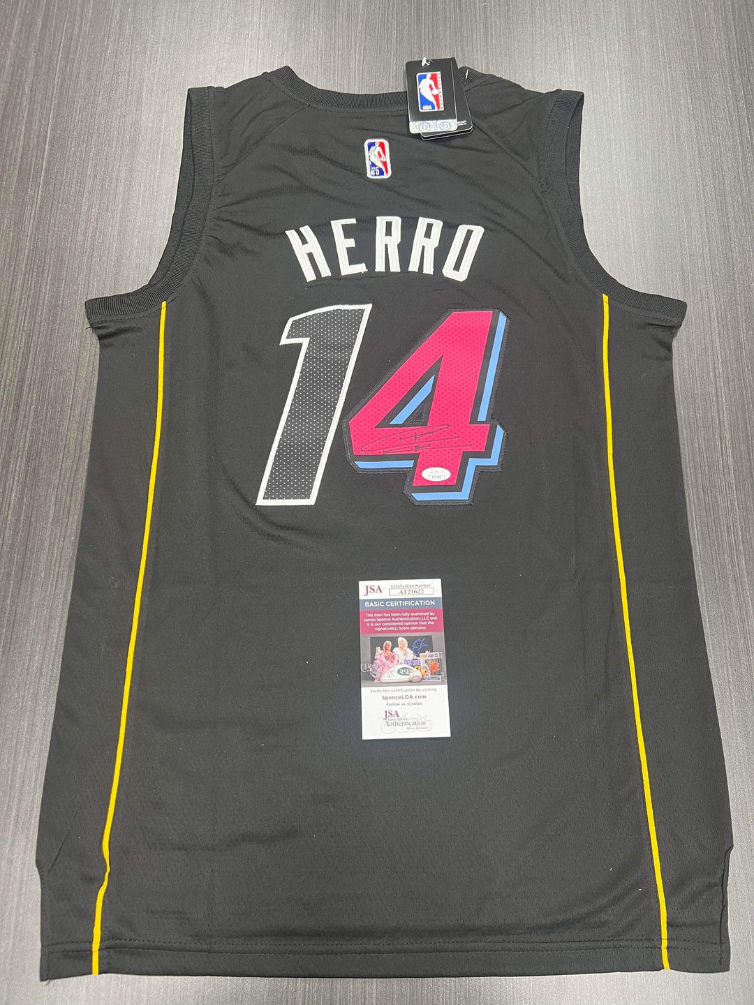 Miami Heat TYLER HERRO Autograph Jersey Collectibles