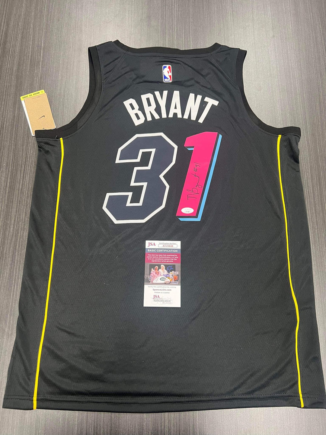 Miami Heat Thomas Bryant Autograph Jersey Collectibles
