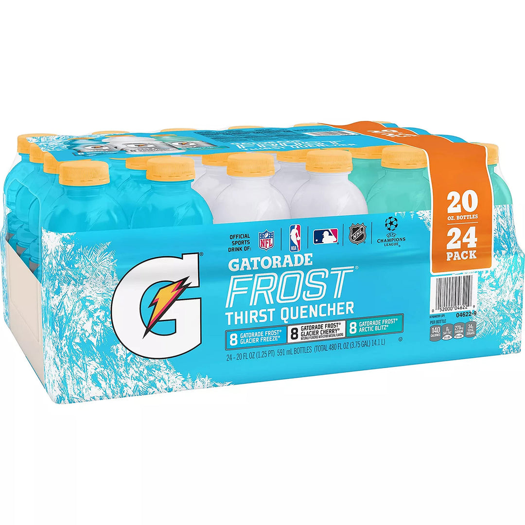 Gatorade Thirst Quencher Frost Variety Pack, 24 pk./20 fl. oz Beverages, Candy, and Food