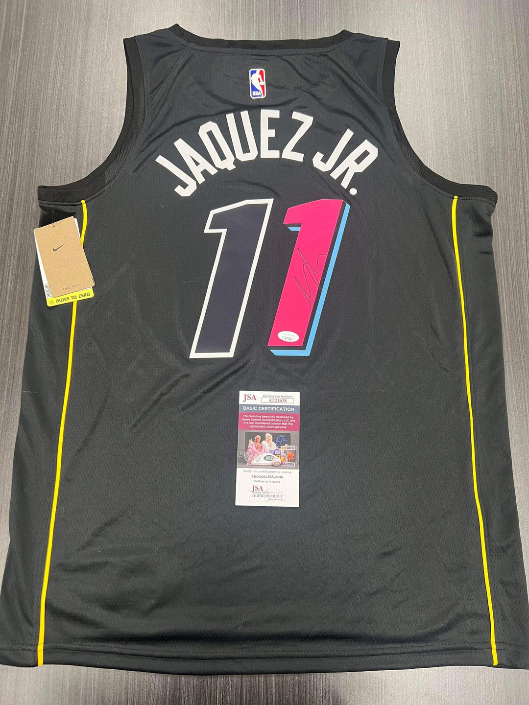 Miami Heat JAIME JAQUEZ JR. Autograph Jersey Collectibles