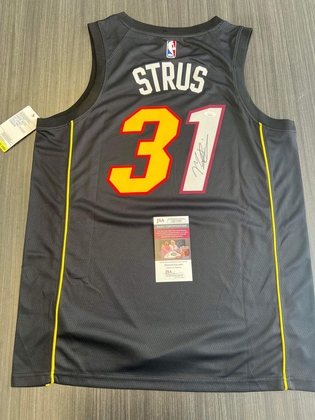 Miami Heat Max Strus Autograph Jersey Collectibles