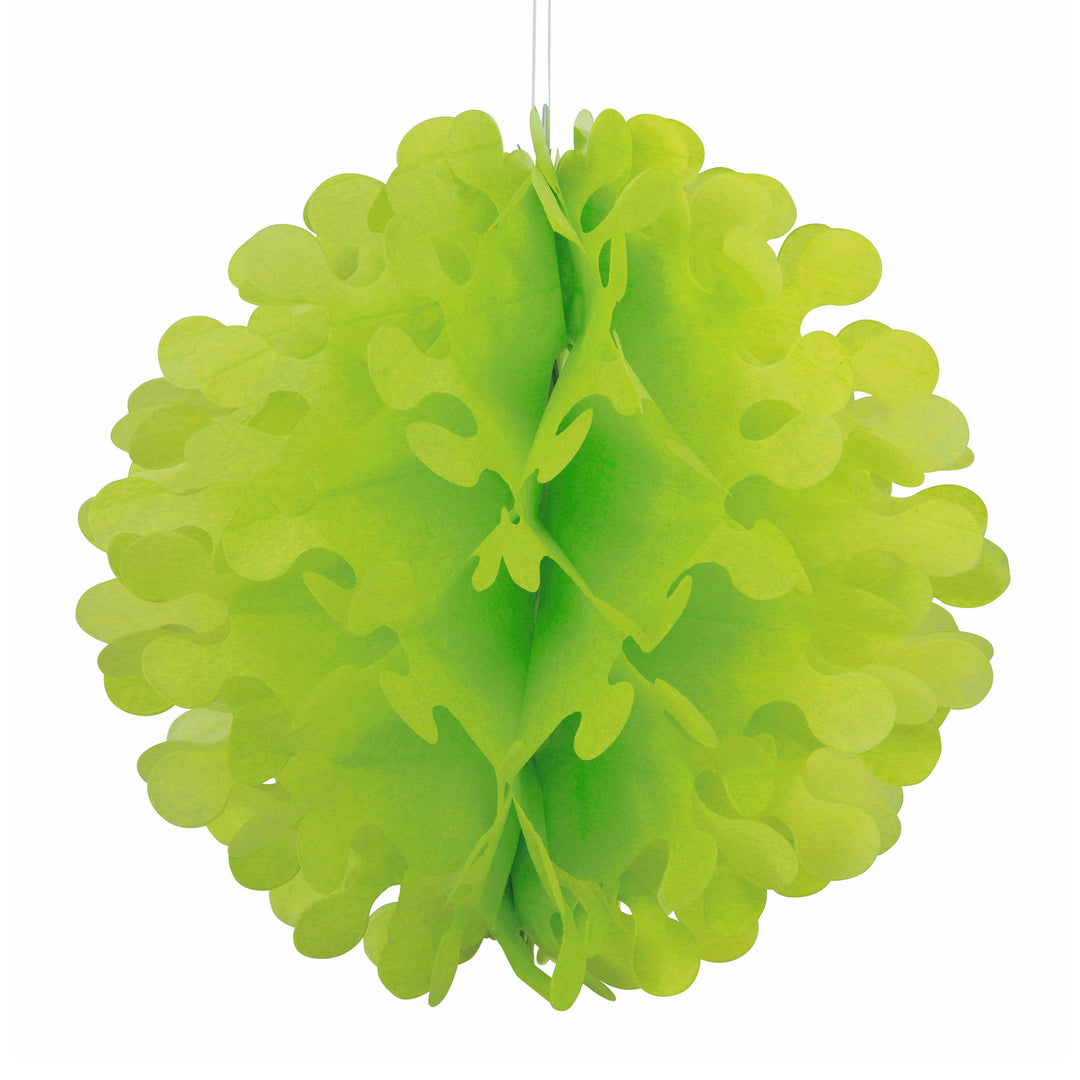 Party Supplies 12" Flutter Tissue Paper Ball Green