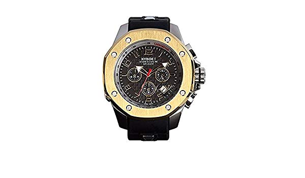 KYBOE! Port Silver Aurum Chronograph Silicone Strap Watch KPS.48-002.15