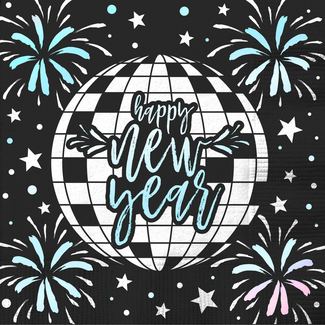 Party Supplies Foil Cheers New Year Napkins, 16ct
