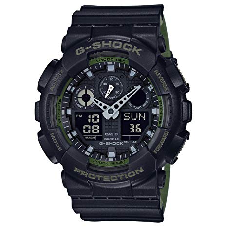 Casio G-Shock GA100L-1A Military Series Watch (Black / One Size)