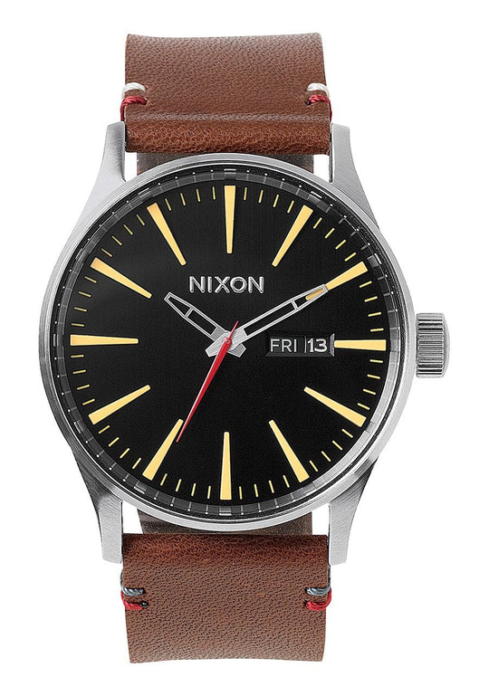 NIXON Men's Watch SENTRY LEATHER , 42 MM A105-019-00