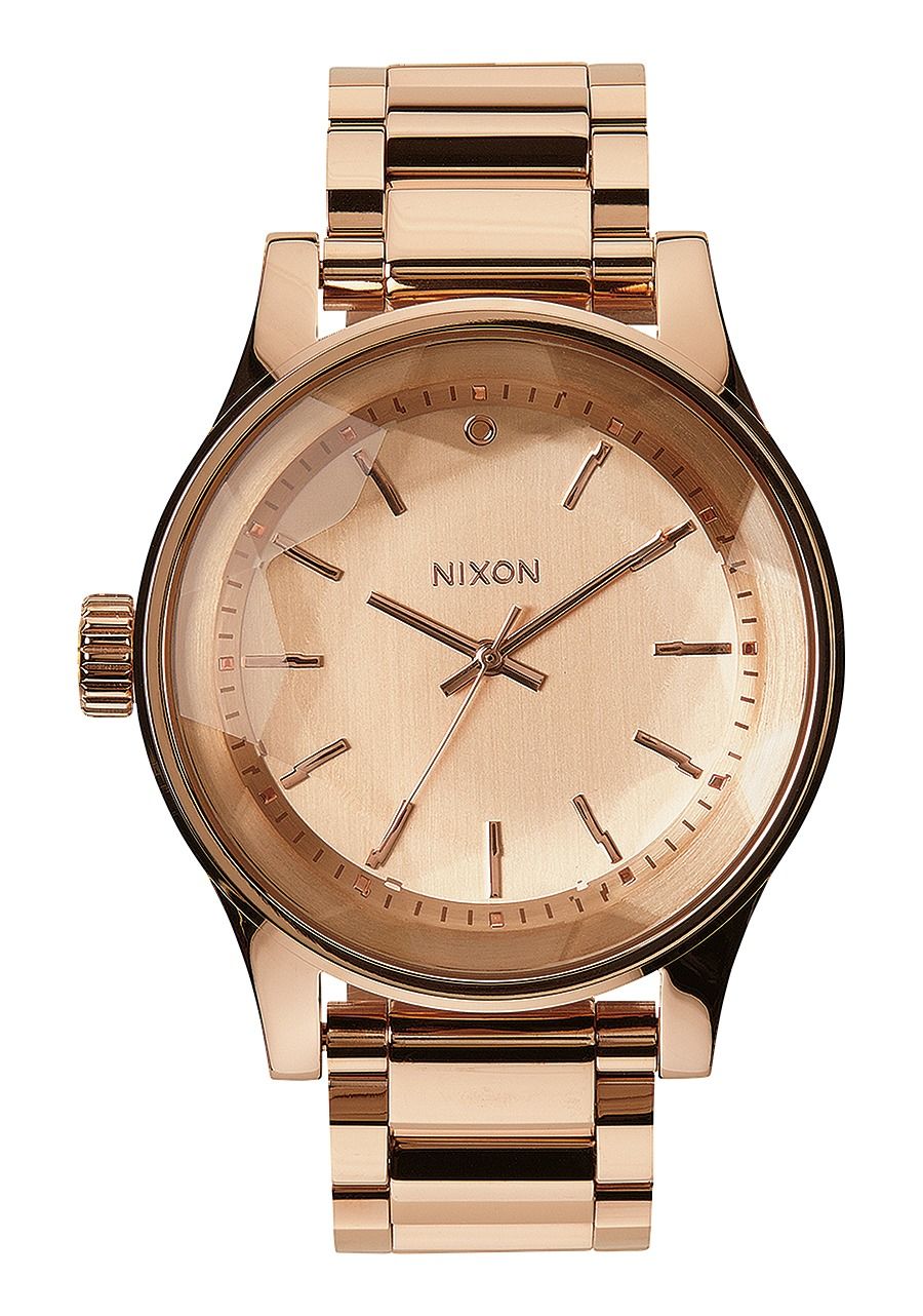 Nixon facet sale 38 rose gold