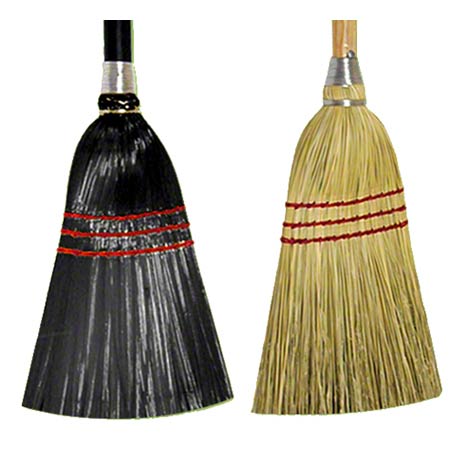 Janitorial Supplies CLEANING Abco Polypropylene Lobby Broom - Black ABCO-00321-NB