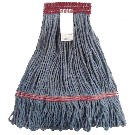 Janitorial Supplies CLEANING Abco Blended Loop-End Mop - Small, Blue ABCO-CLM303SWBNB