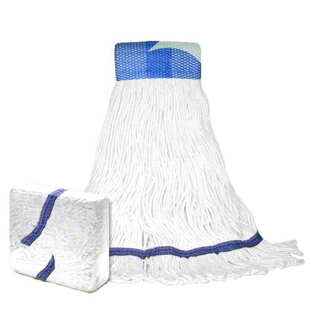 Janitorial Supplies CLEANING Abco 4 Ply Blended Loop-End Wet Mop - Medium ABCO-LM-202BMW