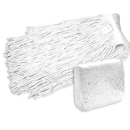 Janitorial Supplies CLEANING Abco 4 Ply White Rayon Cut-End Mop - 20 oz ABCO-RM-30020
