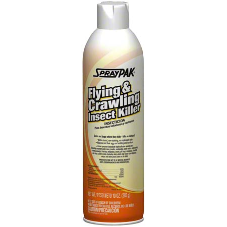 JANITORIAL SUPPLIES CHEMICALS SprayPak® Flying & Crawling Insect Killer - 10 oz. SPR-4106