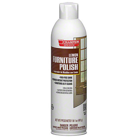 JANITORIAL SUPPLIES CHEMICALS Champion Sprayon® Furniture Polish - 17 oz. Net Wt. CHAS-5136