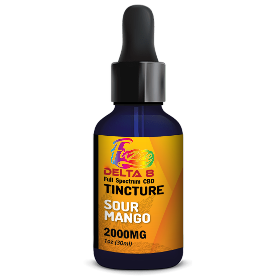 DELTA-8 Fuzze Oil Delta-8 Tincture – 2000mg Sour Mango Flavor