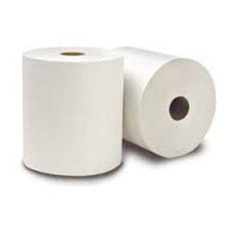 Janitorial Supplies Paper White Center Pull Roll Towels - 600' PRL-W-RR60029