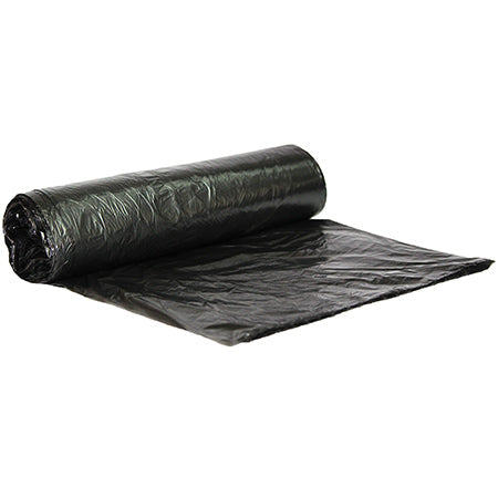 Janitorial Supplies LINERS High Density Roll Liner - 30 x 37, 6 mic, Black ID-HD303706B