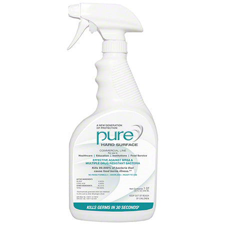 JANITORIAL SUPPLIES CHEMICALS PURE Hard Surface Disinfectant Sanitizer w/2 Trigger Sprayers - 32 oz. PURE-4320217