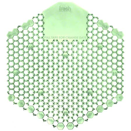 JANITORIAL SUPPLIES CHEMICALS Fresh Wave 3D Urinal Screen - Cucumber Melon FRS-3WDS60CME