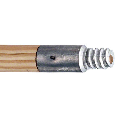 Janitorial Supplies CLEANING Janico Metal Threaded Wood Broom Handle - 15/16" x 60" JAN-4160