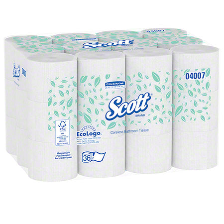 Janitorial Supplies Paper Scott® Coreless Bathroom Tissue - 4.0 x 3.94 KIM-04007