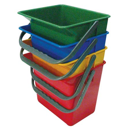 Janitorial Supplies CLEANING Microfiber & More Chemical Mix Bucket - Blue PRL-MB2GAL