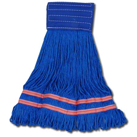Janitorial Supplies CLEANING Microfiber & More Microfiber String Mop - 24 oz., Blue MMO-STRING-BLU24
