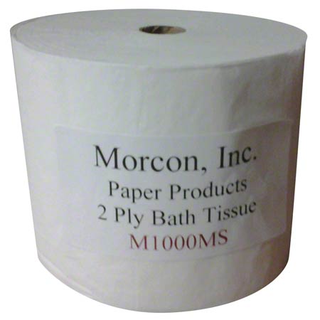 Janitorial Supplies Paper Morcon™ Mor-Soft™ 2 Ply Bath Tissue - 4" x 4.25" MOR-M1000