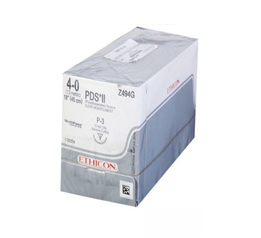 Ethicon PDS II (Polydioxanone) Sutures, 4/0