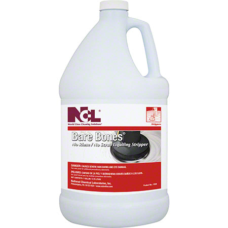 JANITORIAL SUPPLIES CHEMICALS NCL® Bare Bones No-Rinse/No-Scrub Liquifying Stripper-Gal NCL-1058-29
