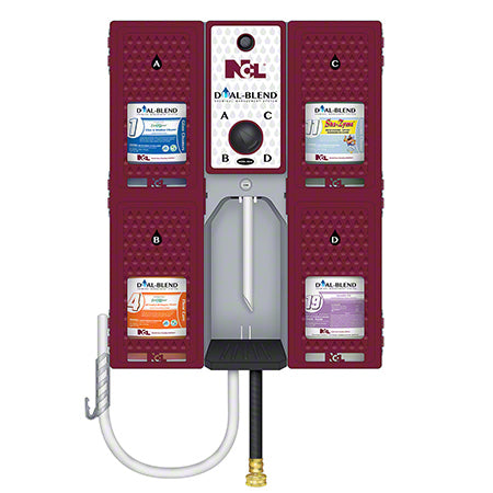 jANITORIAL SUPPLIES CHEMICALS NCL® Dual-Blend® Wall Mounted Dispenser NCL-4113