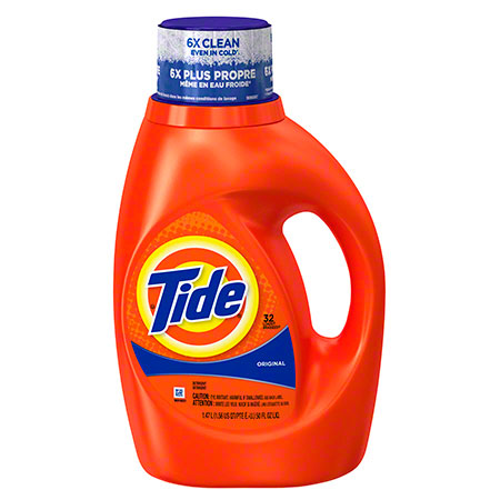 JANITORIAL SUPPLIES CHEMICALS P&G Tide® Laundry Liquid LQ 2X Original Scent - 50 oz. PG-13878