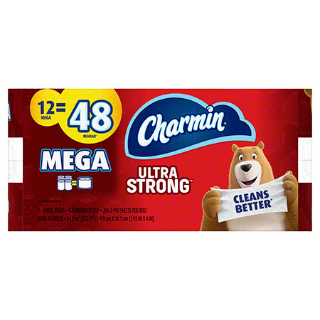 Janitorial Supplies Paper Charmin® Ultra Strong™ 2-Ply Mega Roll Bathroom Tissue - 3.92" x 4" PGC-51841