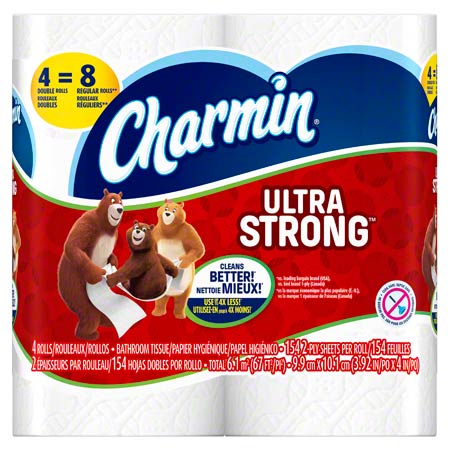 Janitorial Supplies Paper P&G Charmin® Ultra Strong 2-Ply Bath Tissue - 4.0" x 4.27" PG-94106