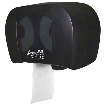 Janitorial Supplies Paper PRO-LINK® green™ Aspire® Twin Tissue Dispenser -Black PRL-V-ADBT100