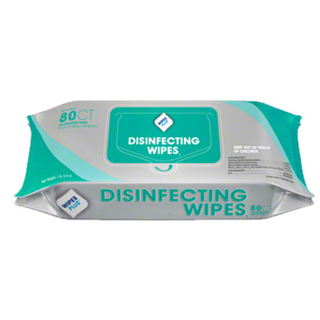 JANITORIAL SUPPLIES CHEMICALS WipesPlus® Disinfecting Surface Wipes - 80 ct. Refill WP-37701