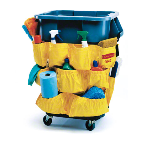 Janitorial Supplies CLEANING Rubbermaid® BRUTE® Caddy Bag for 32 and 44 Gallon Brute Container RUB-2642-YW