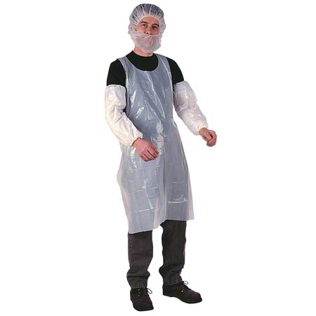 Food Service Safety Zone Polyethylene Disposable Apron - 24" x 42" SZ-DAP1.25-24X42