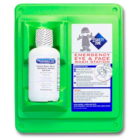 Facilities & Grounds SAFETY Safety Zone Single Bottle Eye Flush Station SZ-K-FAK-24-000SZ