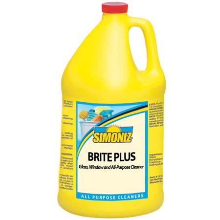 JANITORIAL SUPPLIES CHEMICALS Simoniz® Brite Plus Glass & All Purpose Cleaner - Gal. SMZ-B0405-004