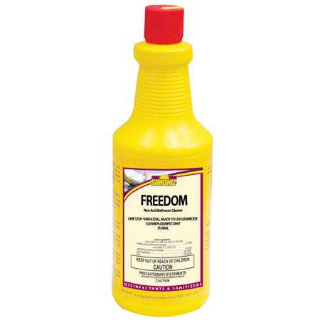 JANITORIAL SUPPLIES CHEMICALS Simoniz® Freedom Non-Acid Bowl & Bathroom Floral - Qt. SMZ-F1231012