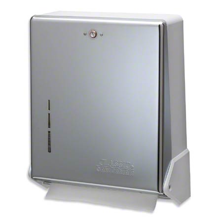 Janitorial Supplies Paper San Jamar® True Fold™ C-Fold/Multifold Dispenser-Chrome SNJ-1905XC