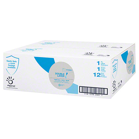 Janitorial Supplies Paper Sofidel Double Layer 7.4" Jumbo Roll Tissue - 750' SOF-410051