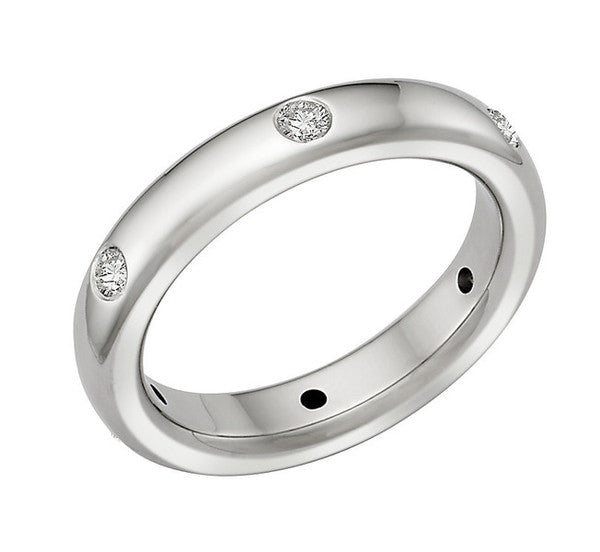 Wedding Band with Diamonds