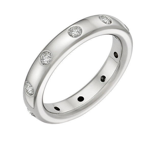 Wedding Band with Diamonds