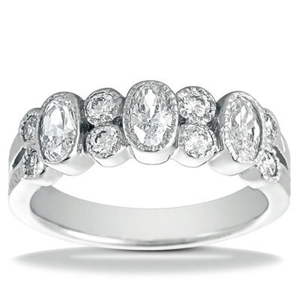 Oval and Round Brilliant Cut Diamonds