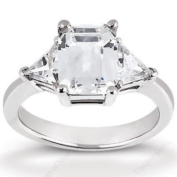 Emerald Cut-Trillions on the Sides