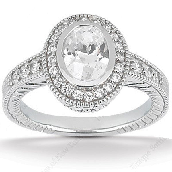 Oval Cut - Halo Setting