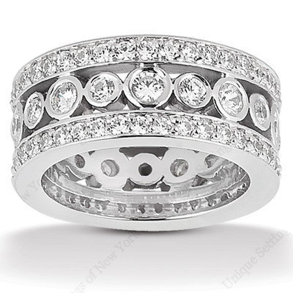 Diamond Ring - Triple Bands Style