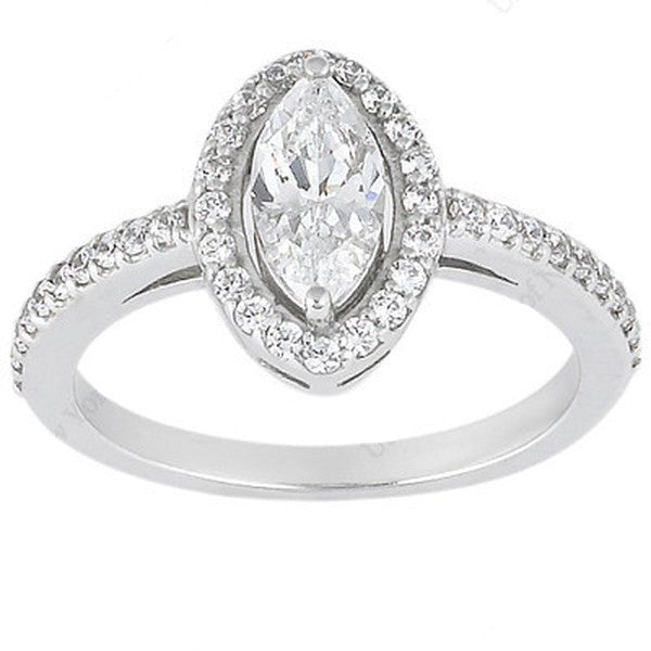 Marquise Cut - Halo Setting