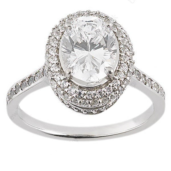Oval Cut - Halo Setting